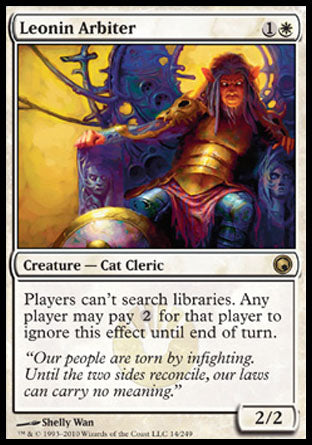 Leonin Arbiter (Scars of Mirrodin) Light Play