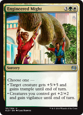 Engineered Might (Kaladesh) Light Play