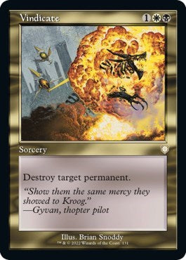 Vindicate (Commander: The Brothers' War) Light Play