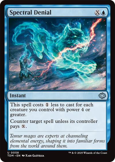 Spectral Denial (Tarkir: Dragonstorm) Light Play