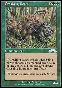 Crashing Boars (Exodus) Light Play