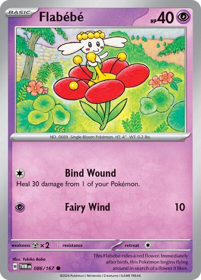 Flabebe (SV06: Twilight Masquerade) Light Play Reverse Holofoil
