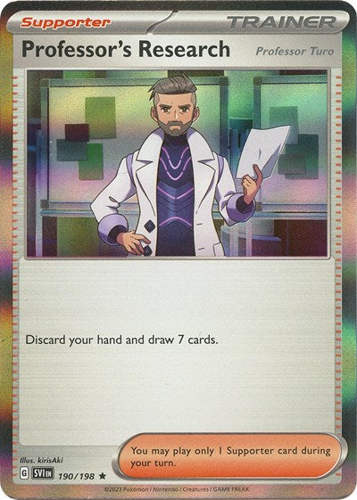 Professor's Research - 190 (Scarlet and Violet: Base Set) Light Play Reverse Holofoil