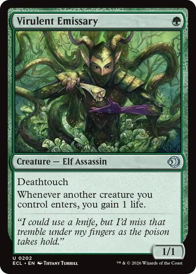Virulent Emissary (Lorwyn Eclipsed) Light Play