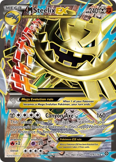 M Steelix EX (Full Art) (XY - Steam Siege) Light Play