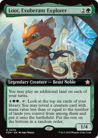Loot, Exuberant Explorer (Extended Art) (Foundations) Near Mint Foil