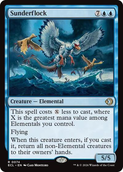 Sunderflock (Lorwyn Eclipsed) Light Play Foil