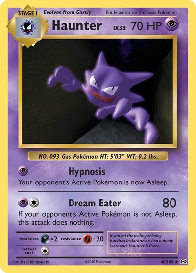 Haunter (XY - Evolutions) Heavy Play Reverse Holofoil
