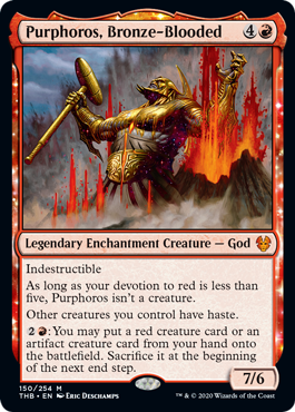 Purphoros, Bronze-Blooded (Theros Beyond Death) Medium Play