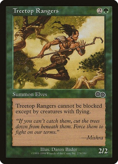 Treetop Rangers (Urza's Saga) Light Play