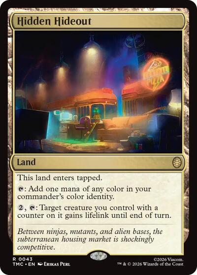 Hidden Hideout (Commander: Teenage Mutant Ninja Turtles) Light Play