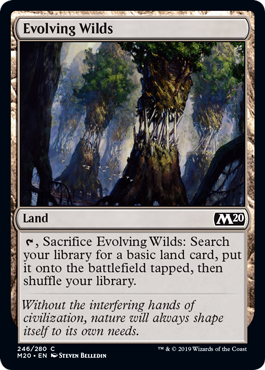 Evolving Wilds (Magic 2020 Core Set) Light Play