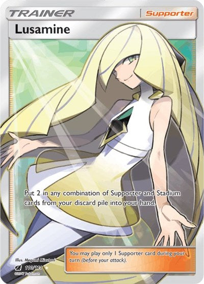 Lusamine (Full Art) (SM - Crimson Invasion) Light Play