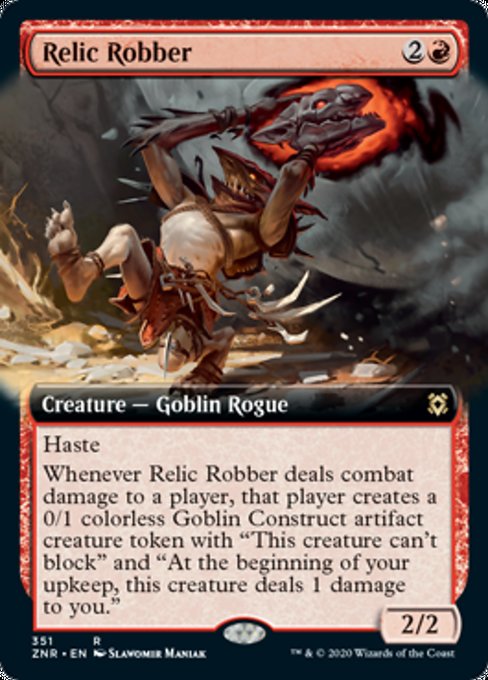 Relic Robber (Extended Art) (Zendikar Rising) Light Play Foil