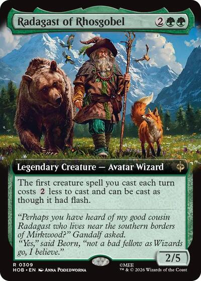 Radagast of Rhosgobel (Extended Art) (The Hobbit) Light Play Foil