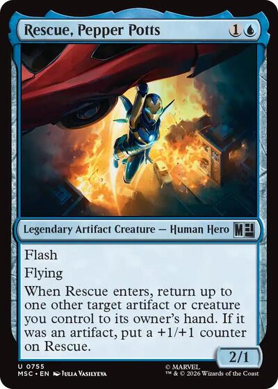 Rescue, Pepper Potts (Commander: Marvel Super Heroes) Light Play