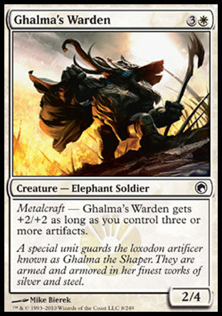Ghalma's Warden (Scars of Mirrodin) Light Play