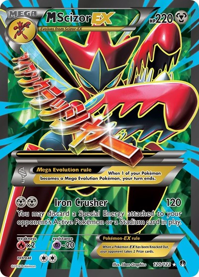 M Scizor EX (Full Art) (XY - BREAKpoint) Light Play Holofoil
