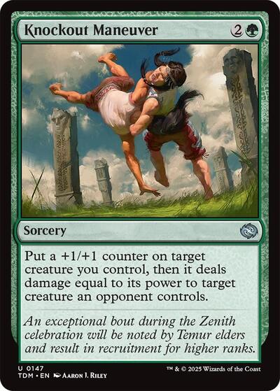 Knockout Maneuver (Tarkir: Dragonstorm) Light Play