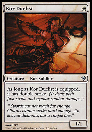 Kor Duelist (Zendikar) Light Play
