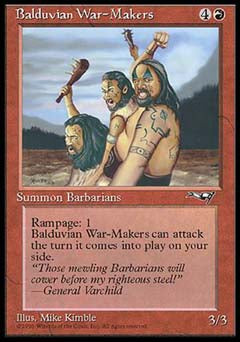 Balduvian War-Makers (Flavortext Gen. Varchild) (Alliances) Medium Play