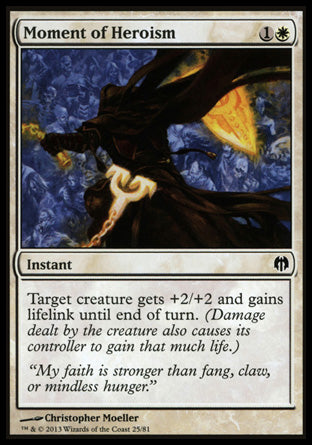 Moment of Heroism (Duel Decks: Heroes vs Monsters) Light Play