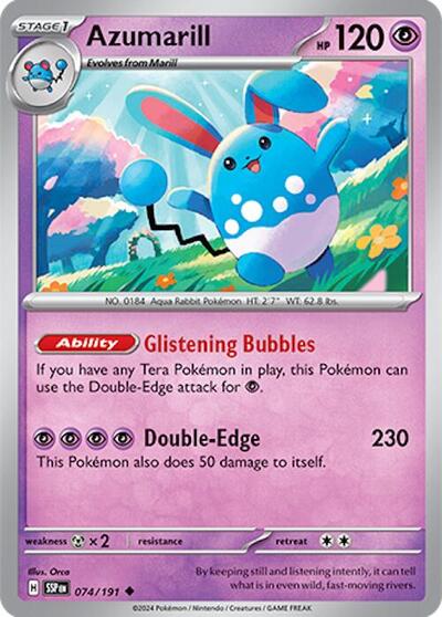 Azumarill (SV08: Surging Sparks) Light Play