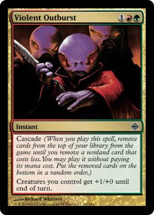 Violent Outburst (Alara Reborn) Light Play Foil