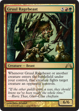 Gruul Ragebeast (Gatecrash) Medium Play