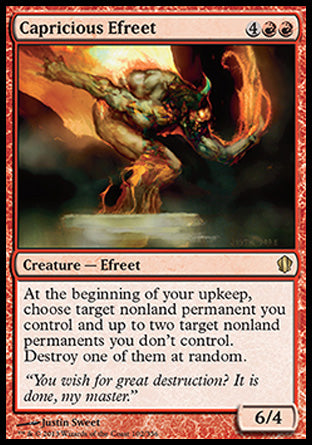 Capricious Efreet (Commander 2013 Edition) Light Play