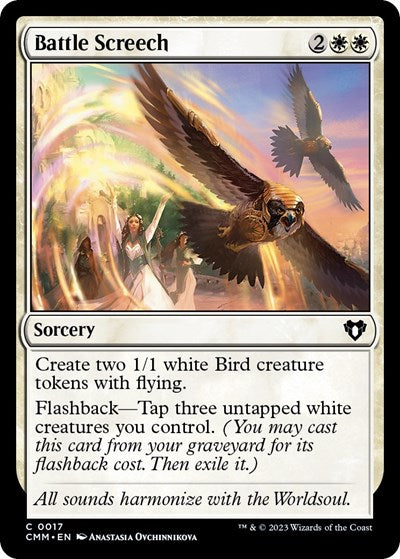 Battle Screech (Commander Masters) Light Play