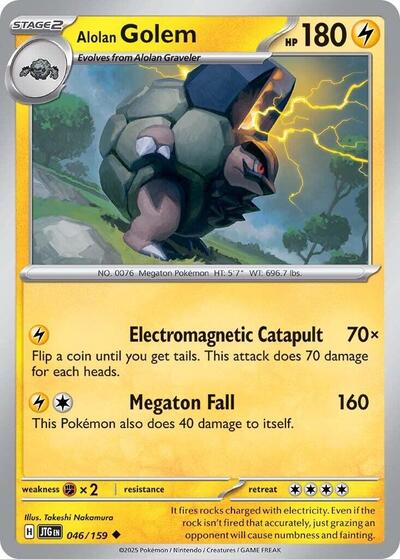 Alolan Golem (SV09: Journey Together) Light Play