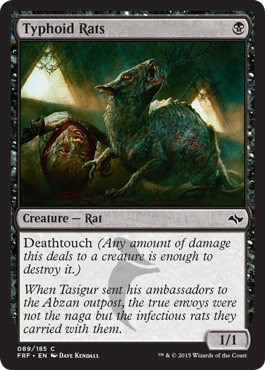 Typhoid Rats (Fate Reforged) Light Play Foil