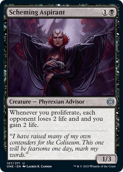 Scheming Aspirant (Phyrexia: All Will Be One) Light Play Foil