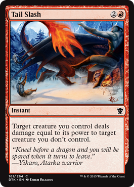 Tail Slash (Dragons of Tarkir) Light Play