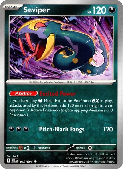 Seviper (ME02: Phantasmal Flames) Light Play