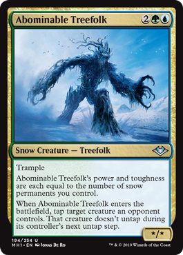 Abominable Treefolk (Modern Horizons) Light Play