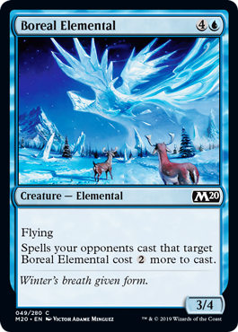 Boreal Elemental (Magic 2020 Core Set) Light Play