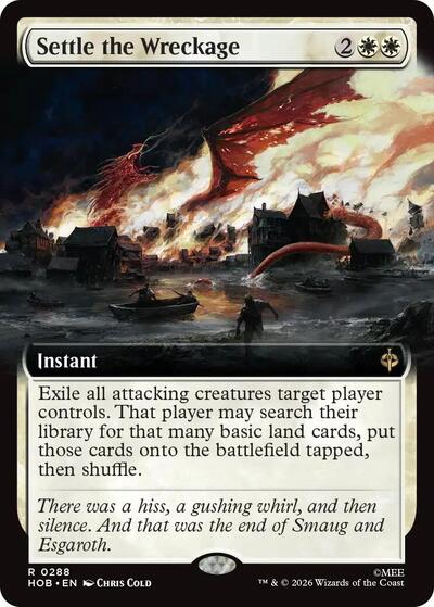 Settle the Wreckage (Extended Art) (The Hobbit) Light Play Foil