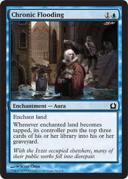 Chronic Flooding (Return to Ravnica) Light Play