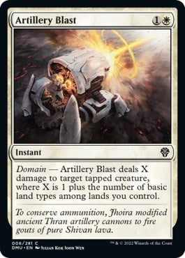 Artillery Blast (Dominaria United) Light Play Foil