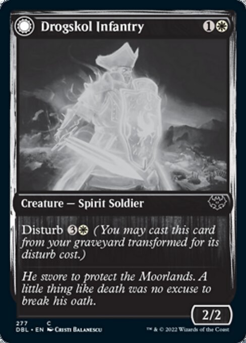 Drogskol Infantry / Drogskol Armaments (Innistrad: Double Feature) Light Play