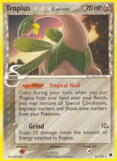 Tropius (Delta Species) (Dragon Frontiers) Damaged / Poor