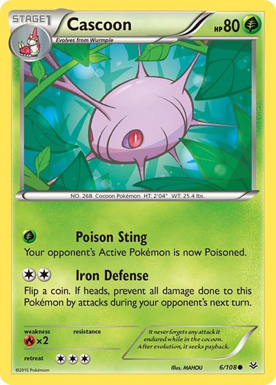 Cascoon (XY Roaring Skies) Damaged / Poor