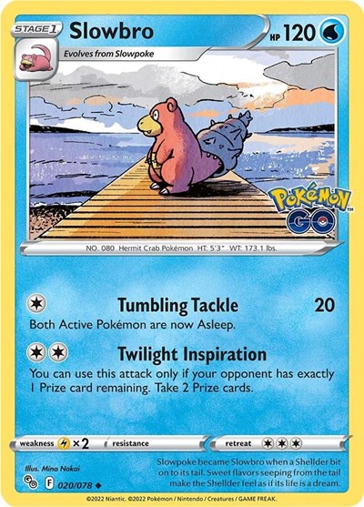 Slowbro (Pokemon GO) Light Play Reverse Holofoil