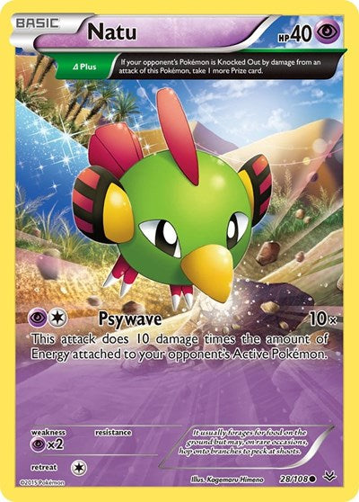Natu (28 Delta) (XY Roaring Skies) Medium Play