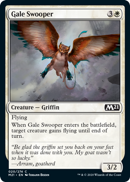Gale Swooper (Magic 2021 Core Set) Light Play
