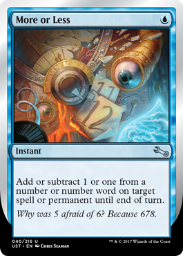 More or Less (Unstable) Light Play