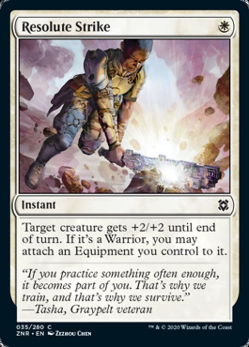 Resolute Strike (Zendikar Rising) Light Play
