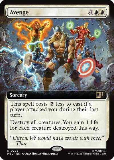 Avenge (Extended Art) (Commander: Marvel Super Heroes) Light Play